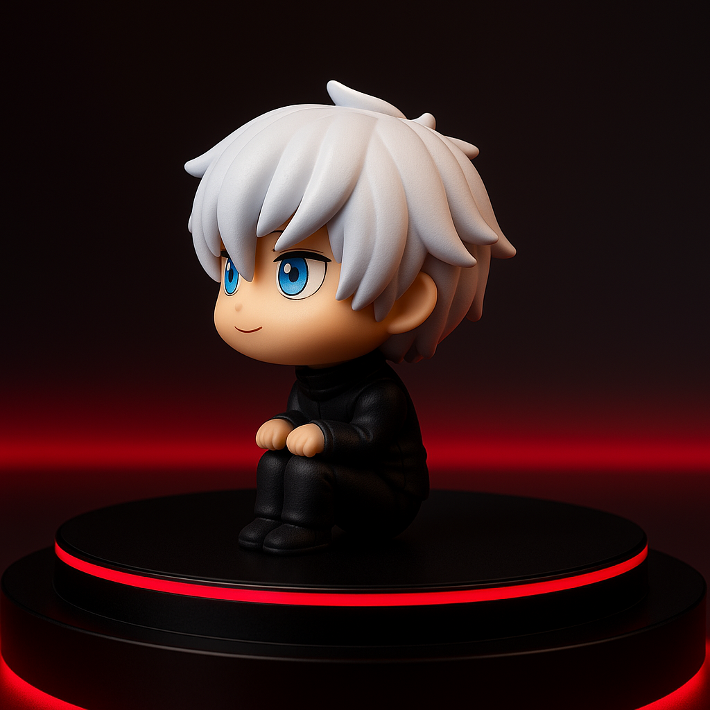 Gojo Satoru Jujutsu Kaisen Figure - 9cm Kawaii Q Version - Premium PVC Anime Collectible