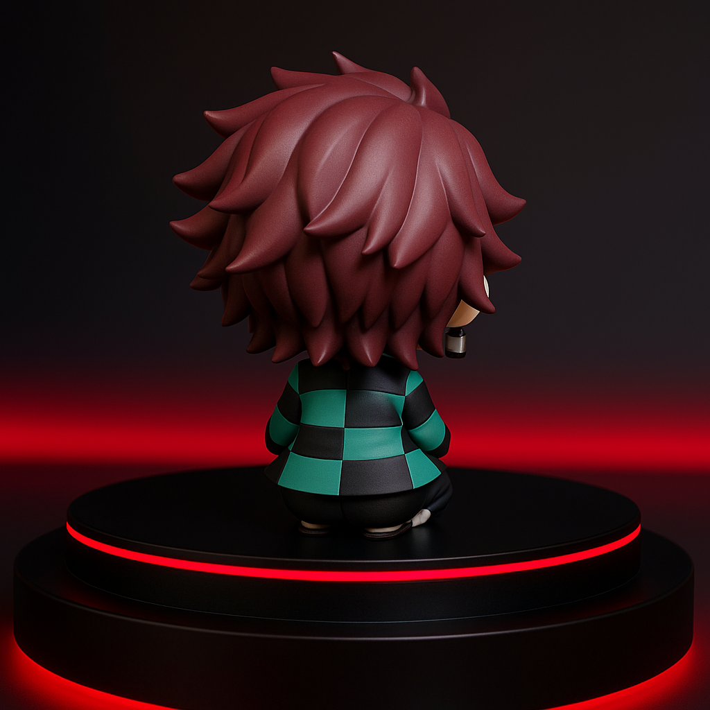 Tanjiro Kamado Demon Slayer Figure - 9cm Kawaii Q Version - Premium PVC Anime Collectible