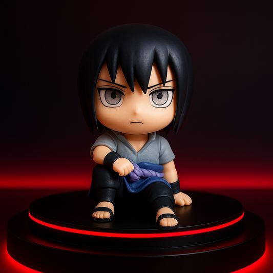Sasuke Uchiha Naruto Figure - 9cm Kawaii Q Version - Premium PVC Anime Collectible