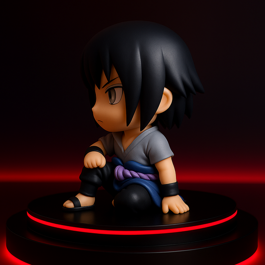 Sasuke Uchiha Naruto Figure - 9cm Kawaii Q Version - Premium PVC Anime Collectible