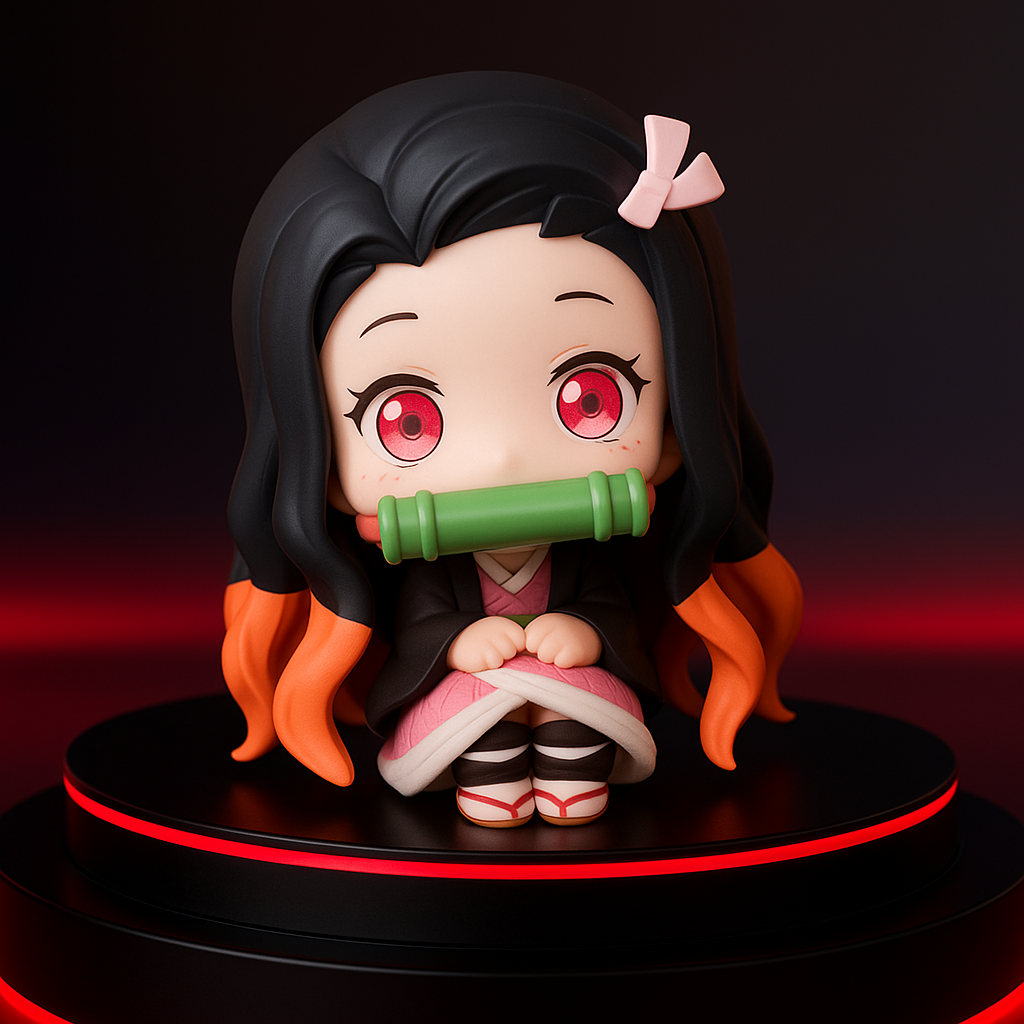 Nezuko Kamado Demon Slayer Figure - 9cm Kawaii Q Version - Premium PVC Anime Collectible