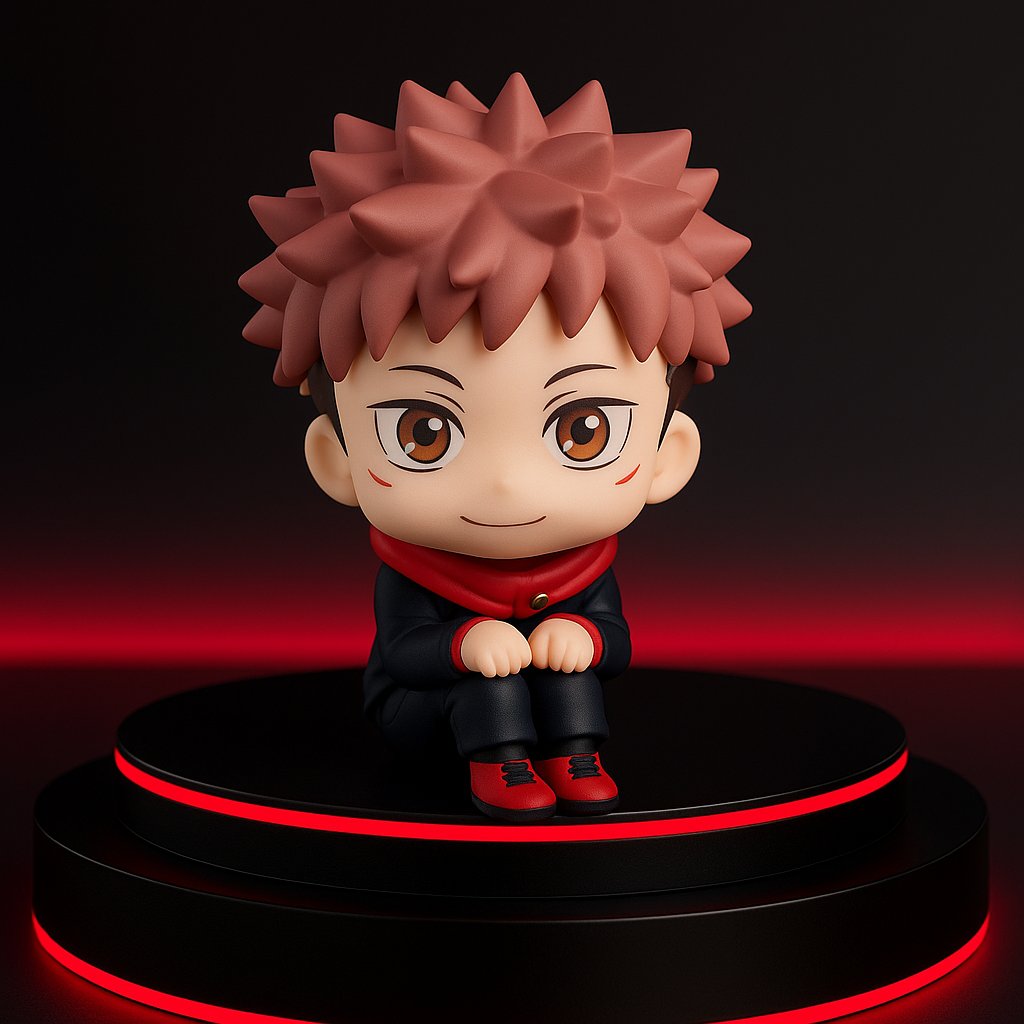 Yuji Itadori Jujutsu Kaisen Figure - 9cm Kawaii Q Version - Premium PVC Anime Collectible