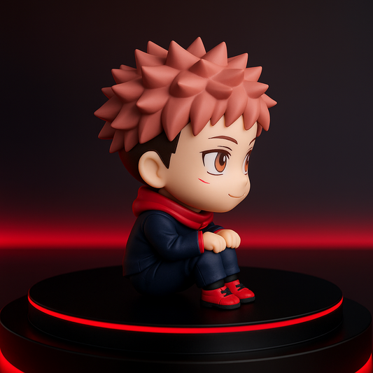 Yuji Itadori Jujutsu Kaisen Figure - 9cm Kawaii Q Version - Premium PVC Anime Collectible